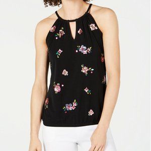NEW INC EMBELLISHED HALTER TOP